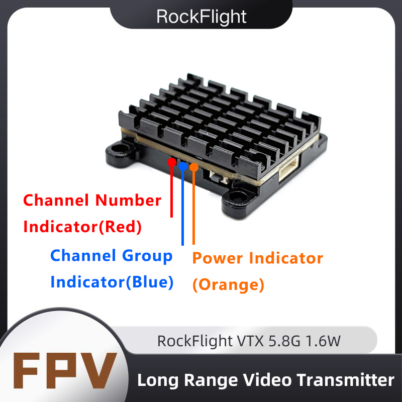 RockFlight TX663 VTX 5.8G 48CH - Drone Transmitter recension och pris