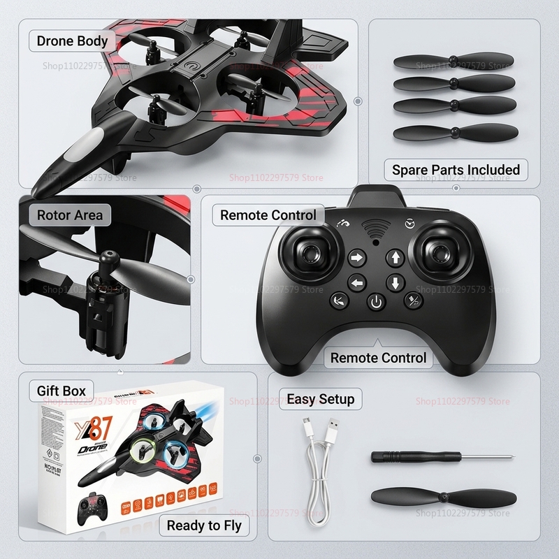NEW YL87 Foam Aircraft Stunt I - Drone Led Light recension och pris